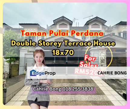 Taman Pulai Perdana Double Storey Terrace House Fully Furniture For Sales, Johor, Skudai