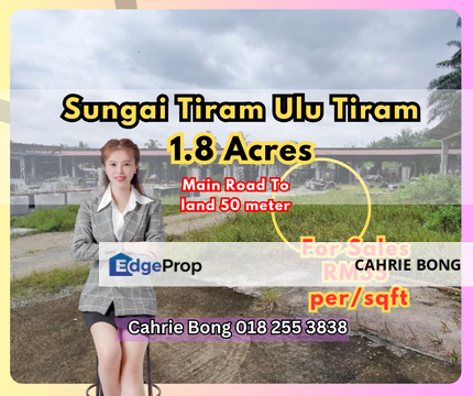 Sungai Tiram Agricultural Land For Sale, Johor, Ulu Tiram