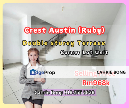 Crest Austin (Ruby)  Double storey corner house For Sales, Johor, Johor Bahru