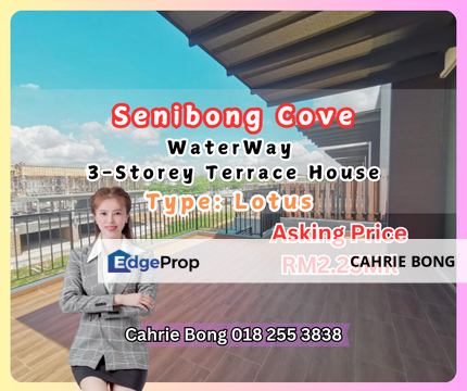 Senibong Cove, WaterWay  3-Storey Terrace House, Johor, Masai