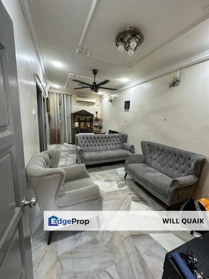 1 Storey Terrace Partial Renovated Flood Free in Taman Nirwana, Penang, Alma