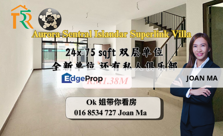 Aurora Sentral Iskandar 2 Storey Superlink Villa, Johor, 