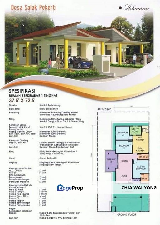 [A Stock!!!] 37.5x72.5sf Single Storey Semi D DESA SALAK PEKERTI @ Sepang, Selangor, Sepang