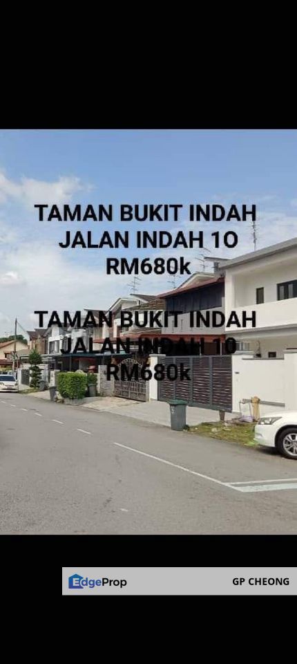 1.5 Storey Terrace House at Jalan Indah 10, Taman bukit indah, Iskandar Puteri, JB Johor Bahru for Sales. 1.5排楼- (RM680k), Johor, Johor Bahru