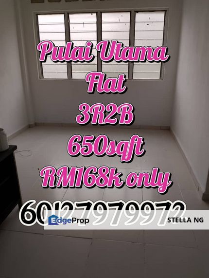 Pulai Utama/Taman Universiti/Skudai Flat For Sale , Johor, Skudai