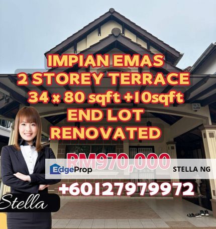 Tmn Impian Emas double-storey terrace For sale, Johor, Skudai