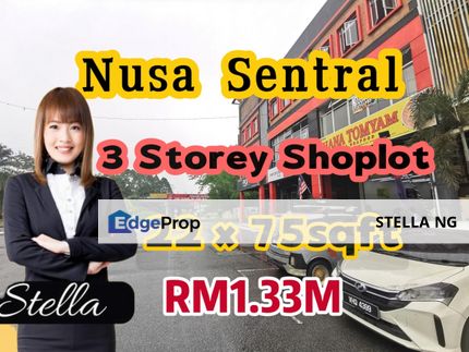 【For Sale - Nusa Sentral 3 Storey Shoplot】 出售 - Nusa Sentral 三层店铺单位 🏢✨, Johor, Johor Bahru