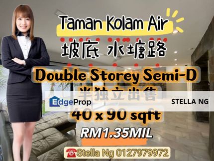 Taman Kolam Air 新山水塘路Semi- D for Sale🔹️, Johor, Johor Bahru