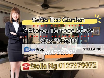 Setia Eco Garden 🌟Double storey terrace house For Sale , Johor, Gelang Patah