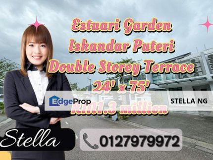 ❗️FOR SALE❗️Estuari Garden @ Iskandar Puteri Double Storey Terrace, Johor, Nusajaya