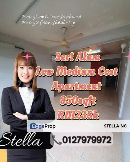 ❗For Sale ❗Pangsapuri Sri ILham @ Seri Alam  Low Medium Cost Apartment with lift, Johor, Masai