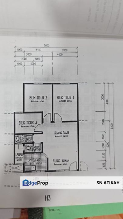 [END UNIT] Pangsapuri Teratai, Taman Bukit Subang U16, Selangor, Bukit Subang
