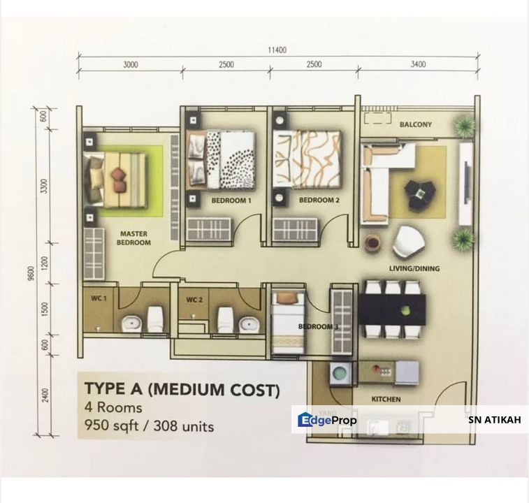 Residensi Rampai 2 Setapak, Kuala Lumpur For Sale, Kuala Lumpur, Setapak