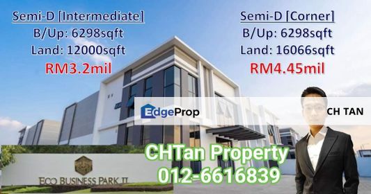 Eco Business Park Senai Semi D Factory for Sale, Johor, Senai