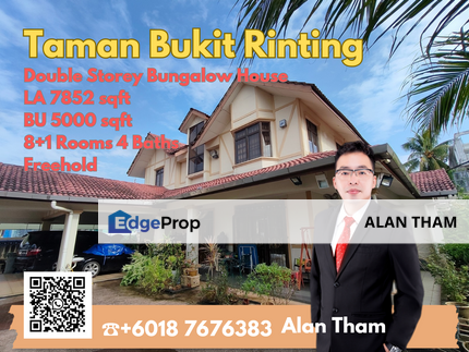 Big Land Bungalow house at Taman Bukit Rinting for Sales , Johor, Masai