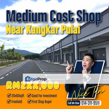 Medium Shoplot, Johor, Kangkar Pulai