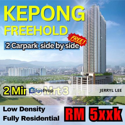 Pet Friendly FREEHOLD project with BIG Balcony at next to Pet Friendly Park!!!!!, Kuala Lumpur, Segambut