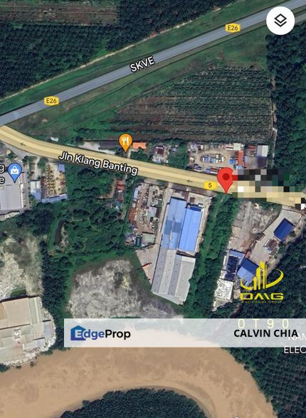 Teluk panglima Garang  5.535 ekar (3title ) Converted industrial land  Freehold , Selangor, Telok Panglima Garang