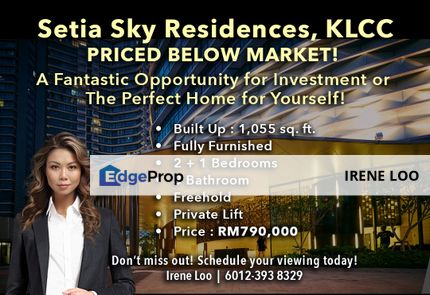 Setia Sky Residences, KLCC (For SALE)  |  Below Market Price!!, Kuala Lumpur, KL City