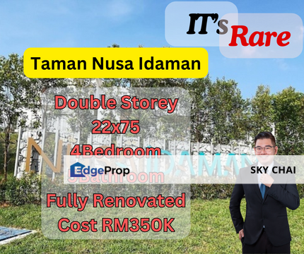 Fully Renovated With Extend Double Storey Terrace House@Nusa Idaman Precent 8,Jalan Idaman 8,Nusajaya,Iskandar Puteri, Johor, Johor Bahru