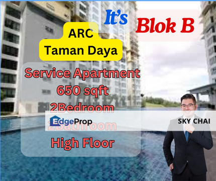 Low Downpayment High Floor 2 Bedroom@ARC Austin Hill,Jalan Sagu,Taman Daya, Johor, Johor Bahru