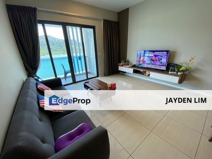 For Rent ‼️:🌊Queensbay Seaview Q2 Luxury Condo FULLY Furnished, Penang, Bayan Lepas
