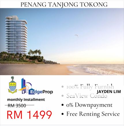 Penang Strait Quay RM1700 monthly Instalment ‼️FREEHOLD Condo 😍HIGH ROI, Penang, Tanjung Tokong