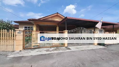 TAMAN SERI KELUBI SEMI D SINGLE STOREY FOR SALE BELOW MARKET PRICE-FREEHOLD, Kedah, Jitra