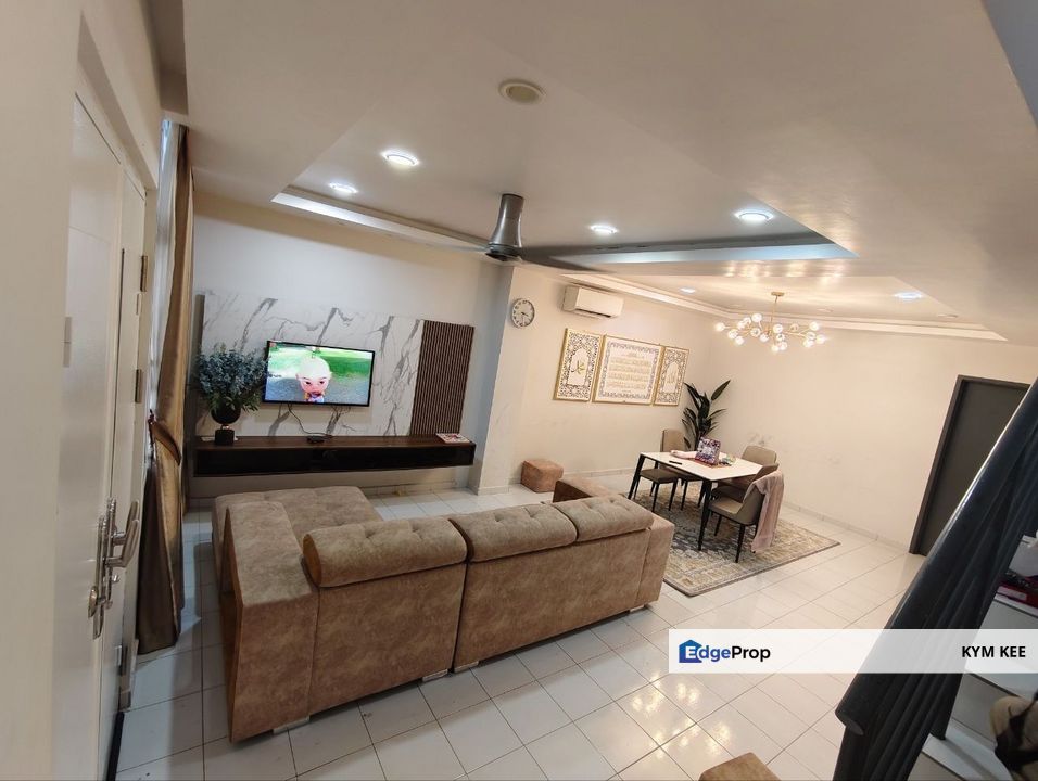 【Renovated】Nusa Sentral Double Storey 18x60 Medium Cost House , Johor, 