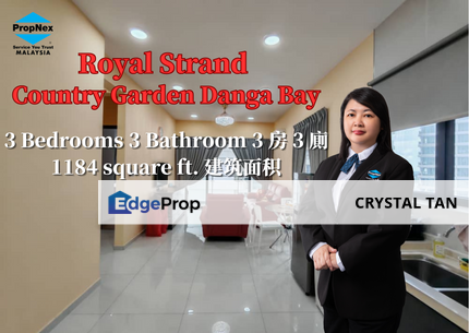  🔥🔥📍Royal Strand Country Garden Danga Bay 🔥🔥  🛏️ 3 Bed 3 Bath #3房3廁, Johor, Johor Bahru