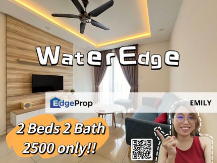 WaterEdge Residence Muji Style 3 Bedrooms Fully Furnished with Carpark Unit For Rent 💈💈💈, Johor, Masai