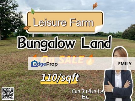 Leisure Farm Bungalow Land Freehold Unit ON SALE NOW 🔥 🔥 🔥 , Johor, Gelang Patah