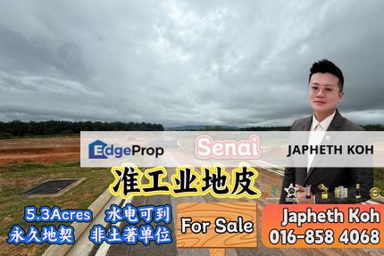 Senai Fasa 3 - 5.3 Acres Zone Industry Land For Sale, Johor, Senai
