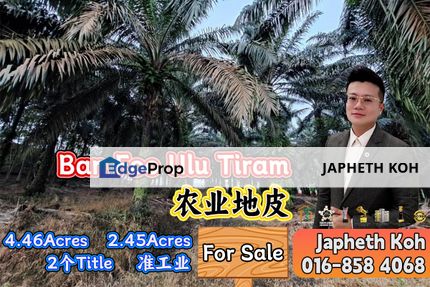 Ban Foo Ulu Tiram - Agriculture Land For Sale, Johor, Ulu Tiram