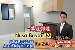 Nusa Bestari 2 - Single Storey Terrace House For Sale for Sale @RM620 ...