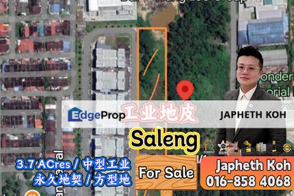 Saleng - 3.7 Acres Industrial Land For Sale, Johor, Kulai