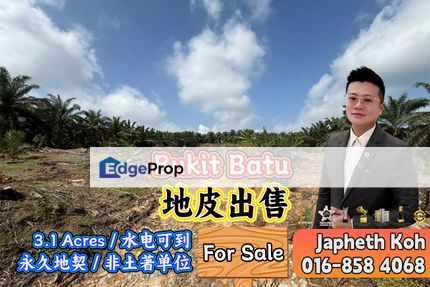 Bukit Batu Kulai - 3.1 Acres Land For Sale, Johor, Johor Bahru