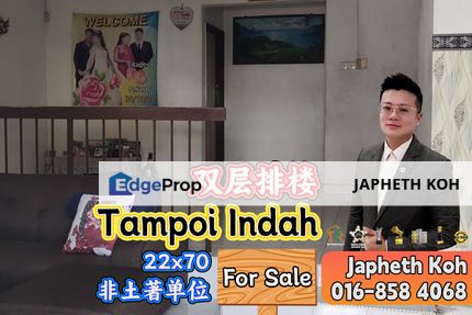 Tampoi Indah - Double Storey Terrace House For Sale, Johor, Tampoi