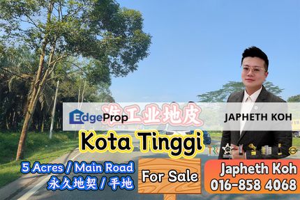 Kota Tinggi - Zone Industrial Land For Sale, Johor, Kota Tinggi