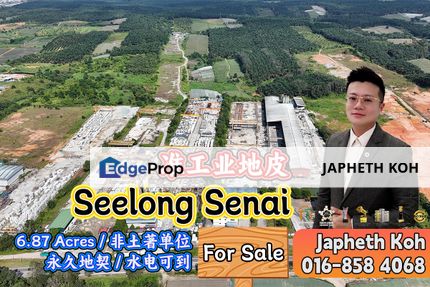 Seelong 6.87 Acres Agriculture Land For Sale, Johor, Senai