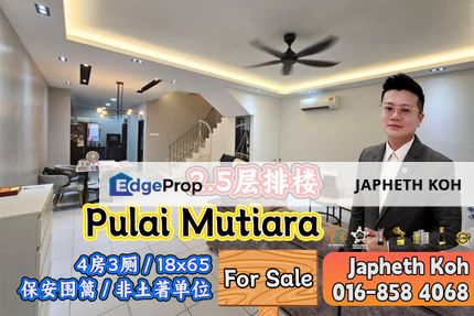 Pulai Mutiara 2.5 Storey Terrace House For Sale, Johor, Kangkar Pulai
