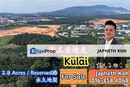 Kulai 2.8 Acres Zone Industry Land For Sale, Johor, Kulai
