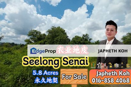 Seelong Agriculture Land For Sale, Johor, Senai