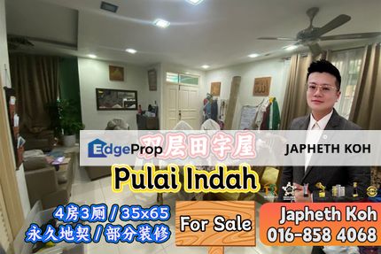 Pulai Indah Double Storey Cluster House For Sale, Johor, Kangkar Pulai