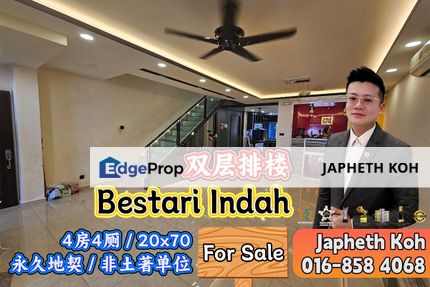 Bestari Indah Double Storey Terrace House For Sale, Johor, Ulu Tiram