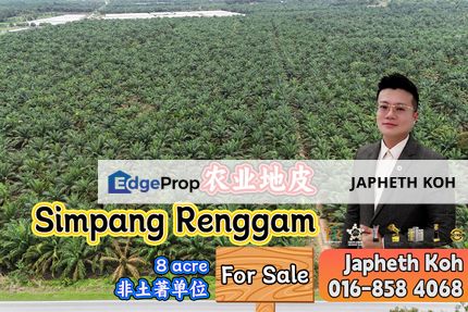 Simpang Renggam Agriculture Land For Sale, Johor, Kluang