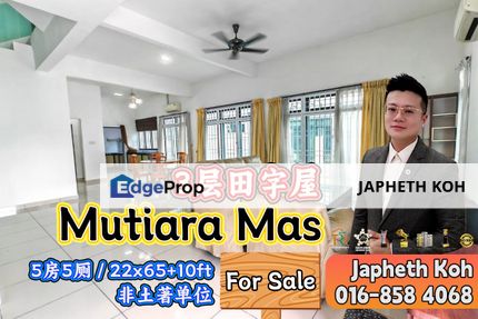 Mutiara Mas - 3 Storey Cluster House For Sale, Johor, Skudai