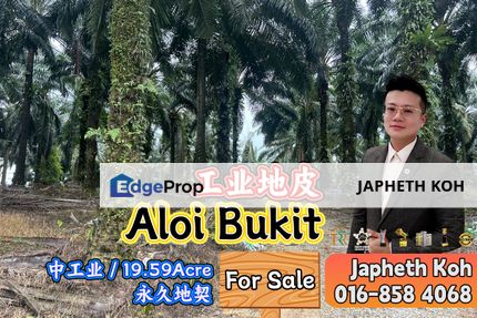 Aloi Bukit Industrial Land For Sale, Johor, Kulai