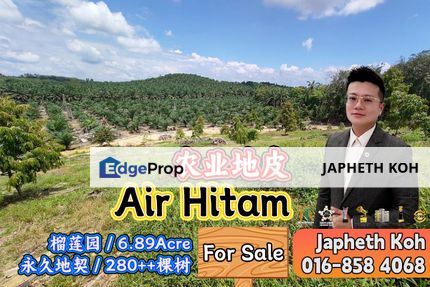 Air Hitam Agriculture Land For Sale, Johor, Kluang