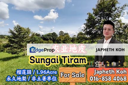 Sungai Tiram Agriculture Land For Sale, Johor, Ulu Tiram